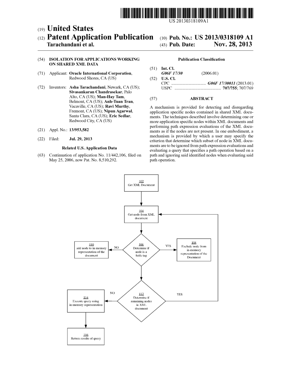 ISOLATION FOR APPLICATIONS WORKING ON SHARED XML DATA - diagram, schematic, and image 01