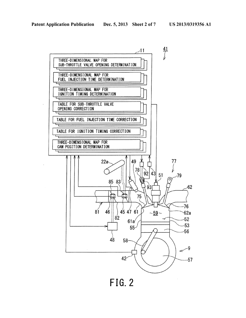 CONTROL DEVICE FOR INTERNAL COMBUSTION ENGINE - diagram, schematic, and image 03