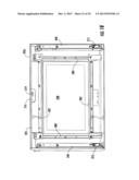 HOUSEHOLD APPLIANCE HAVING A MOUNTING SYSTEM FOR A MIDDLE DOOR GLASS diagram and image