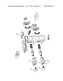 HAND HELD SURGICAL HANDLE ASSEMBLY, SURGICAL ADAPTERS FOR USE BETWEEN     SURGICAL HANDLE ASSEMBLY AND SURGICAL LOADING UNITS, AND METHODS OF USE diagram and image