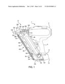 Fastening tool nail feed funnel diagram and image