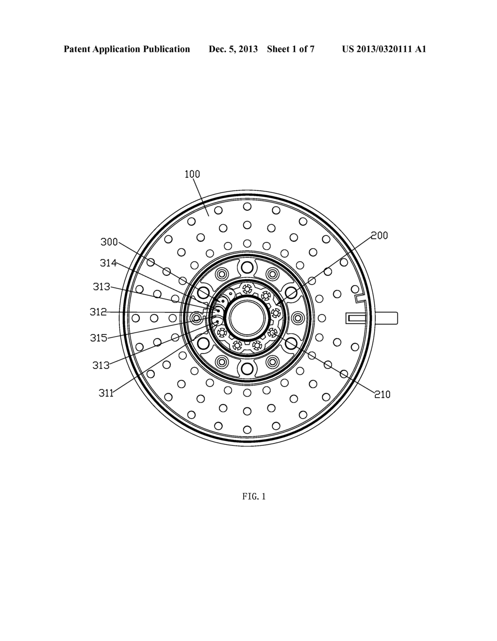 MASSAGE WATER OUTLET MECHANISM AND A ROTOR COMPONENT THEREOF - diagram, schematic, and image 02