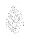 MULTICHIP PACKAGE STRUCTURE FOR GENERATING A SYMMETRICAL AND UNIFORM     LIGHT-BLENDING SOURCE diagram and image