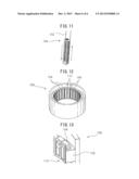 COIL FIXING DEVICE FOR FIXING COIL TO ELECTRIC MOTOR, AND ELECTRIC MOTOR     HAVING THE COIL FIXING DEVICE diagram and image