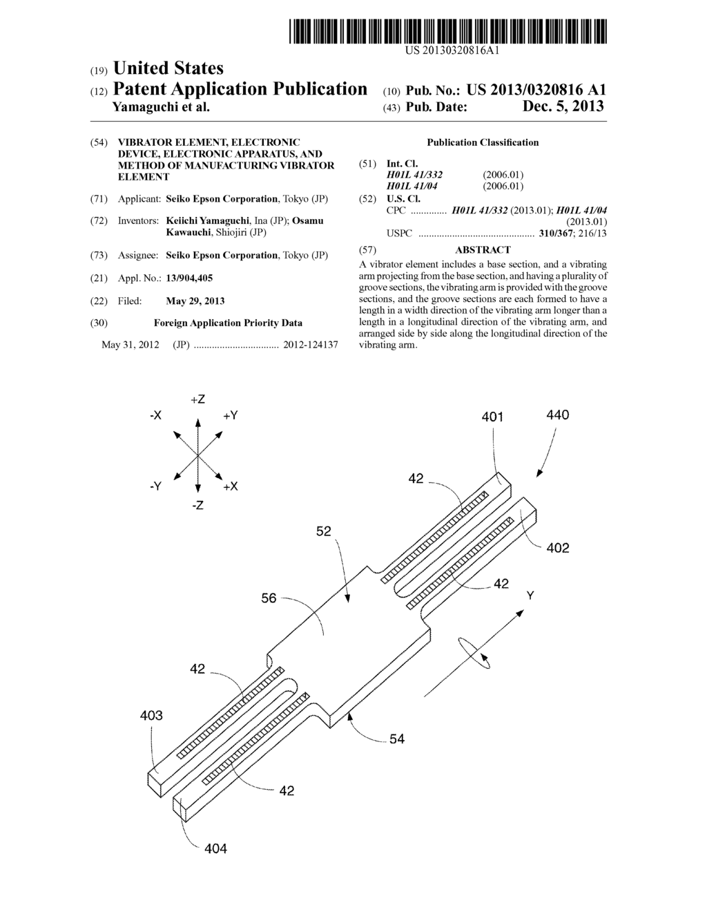 VIBRATOR ELEMENT, ELECTRONIC DEVICE, ELECTRONIC APPARATUS, AND METHOD OF     MANUFACTURING VIBRATOR ELEMENT - diagram, schematic, and image 01