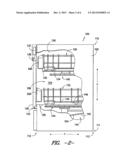 DISHWASHER APPLIANCE WITH A CONTOURED SILVERWARE BASKET diagram and image