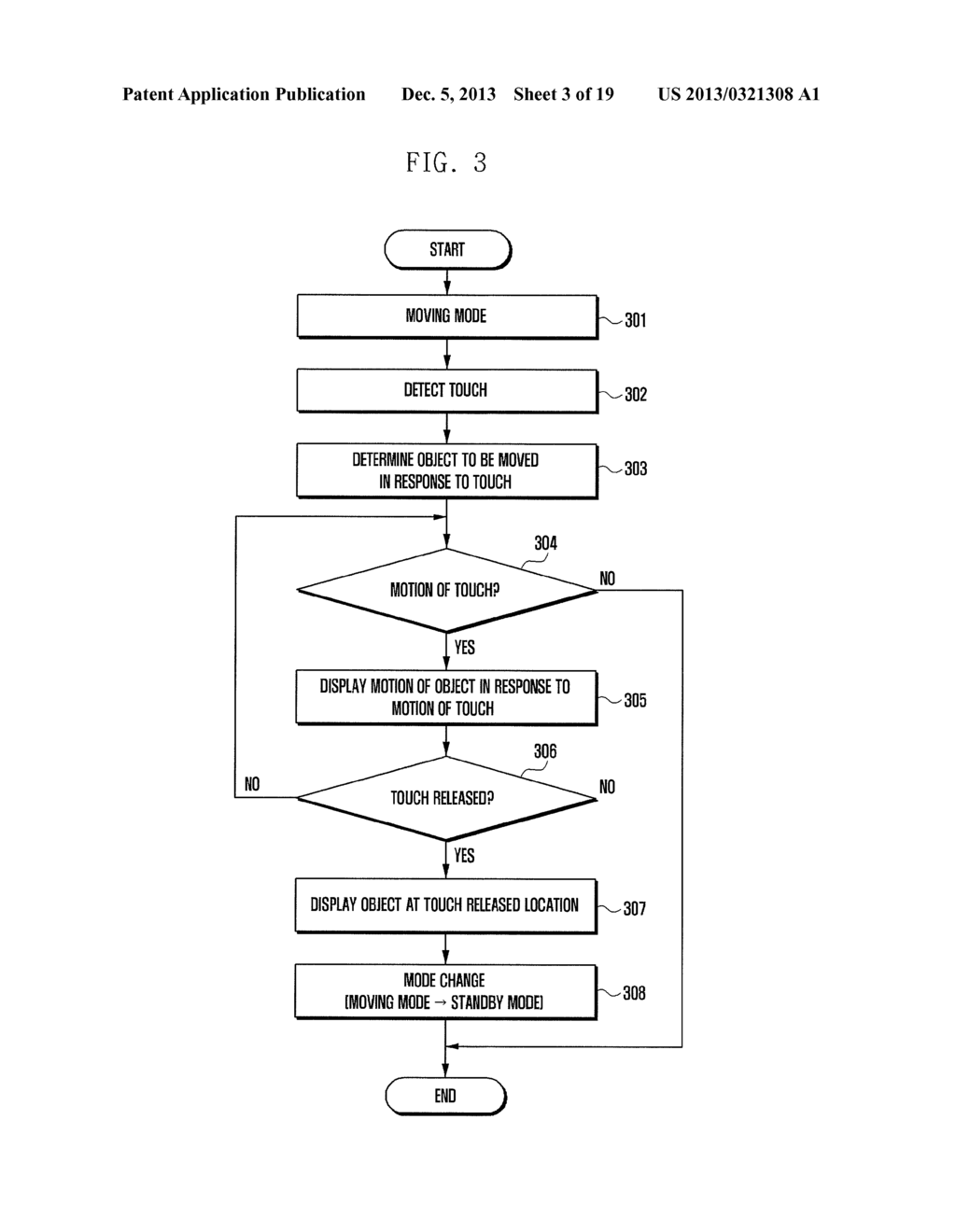 METHOD AND APPARATUS FOR MOVING OBJECT IN TERMINAL HAVING TOUCH SCREEN - diagram, schematic, and image 04