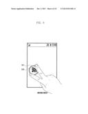 METHOD AND APPARATUS FOR MOVING OBJECT IN TERMINAL HAVING TOUCH SCREEN diagram and image