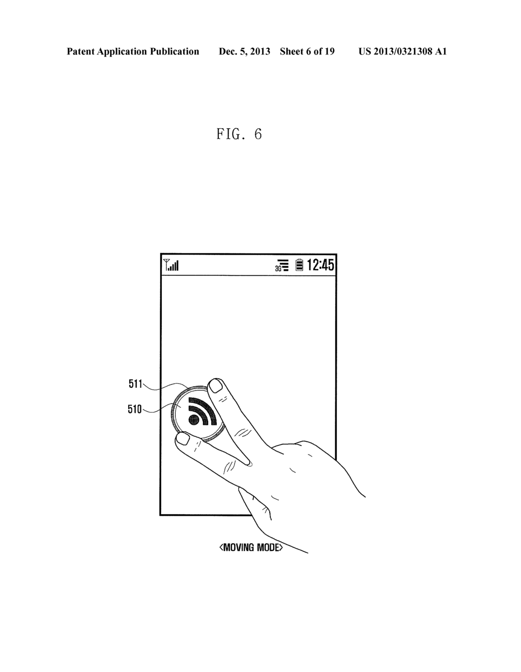 METHOD AND APPARATUS FOR MOVING OBJECT IN TERMINAL HAVING TOUCH SCREEN - diagram, schematic, and image 07