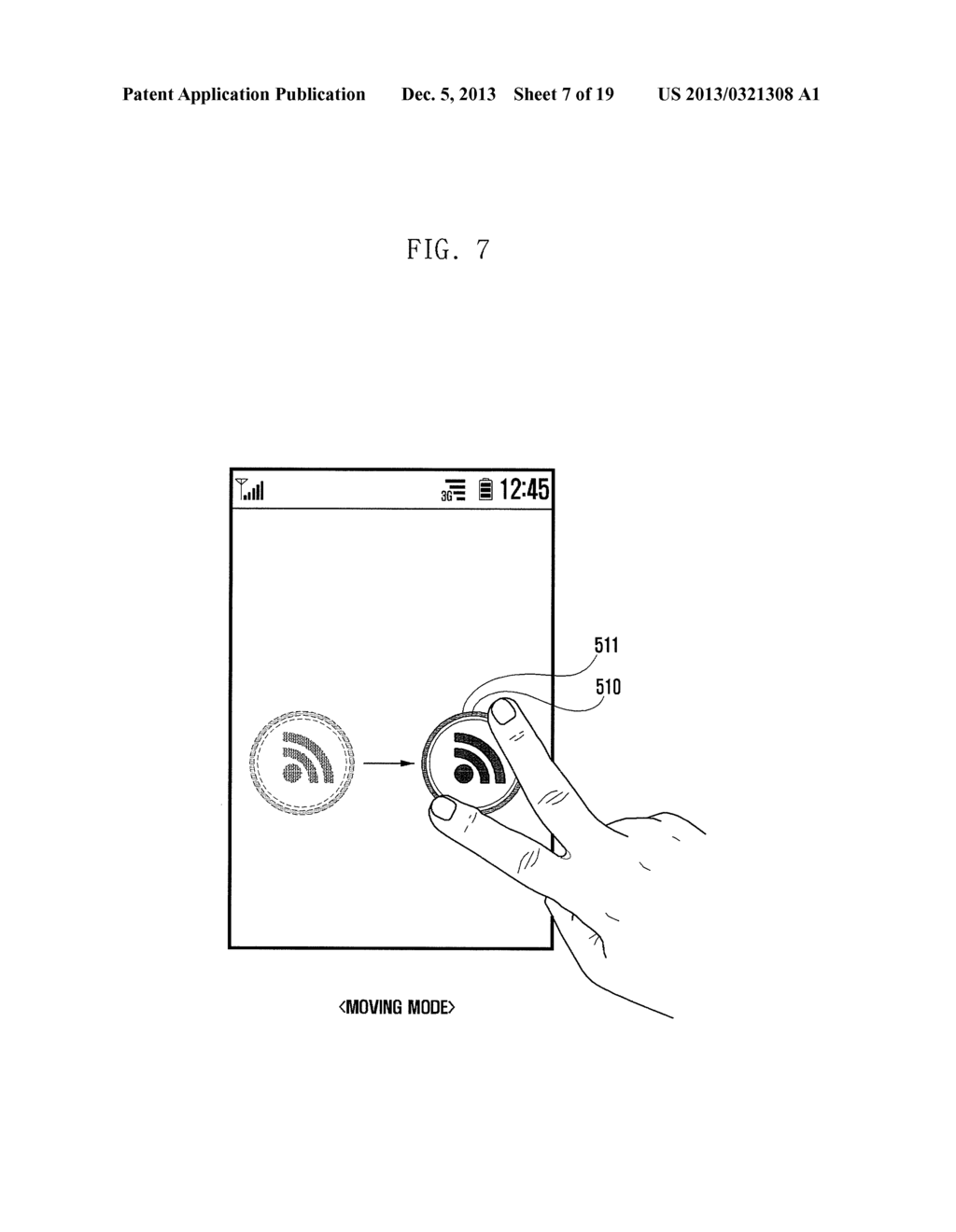 METHOD AND APPARATUS FOR MOVING OBJECT IN TERMINAL HAVING TOUCH SCREEN - diagram, schematic, and image 08