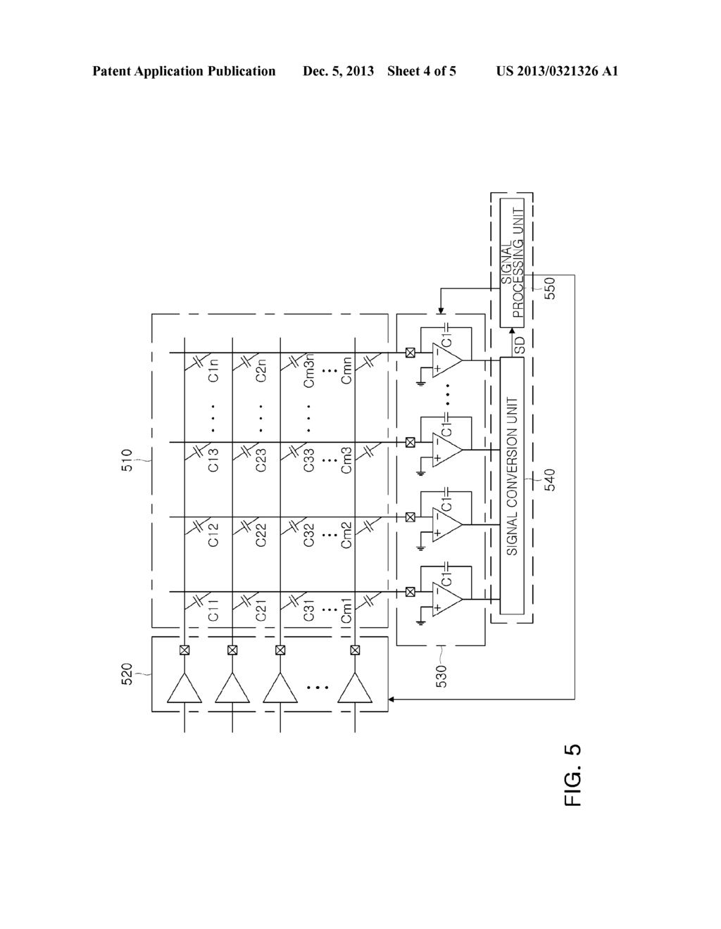 APPARATUS AND METHOD FOR SENSING CAPACITANCE, AND TOUCH SCREEN APPARATUS - diagram, schematic, and image 05