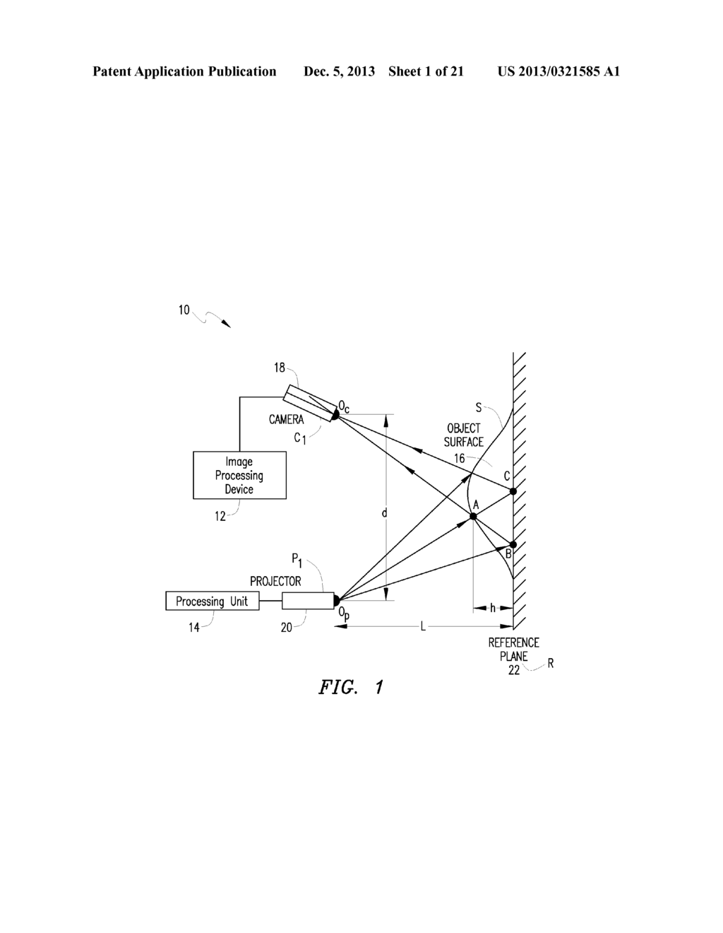 System and Method for 3D Imaging using Structured Light Illumination - diagram, schematic, and image 02