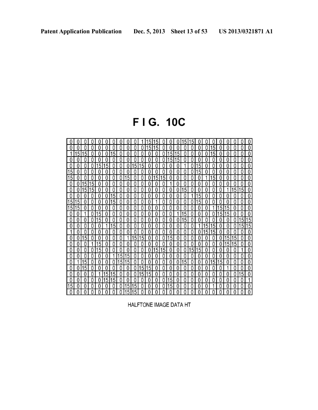 IMAGE PROCESSING APPARATUS FOR EXECUTING HALFTONE PROCESSING, IMAGE     PROCESSING SYSTEM, IMAGE PROCESSING METHOD, PROGRAM PRODUCT, AND     COMPUTER-READABLE STORAGE MEDIUM - diagram, schematic, and image 14
