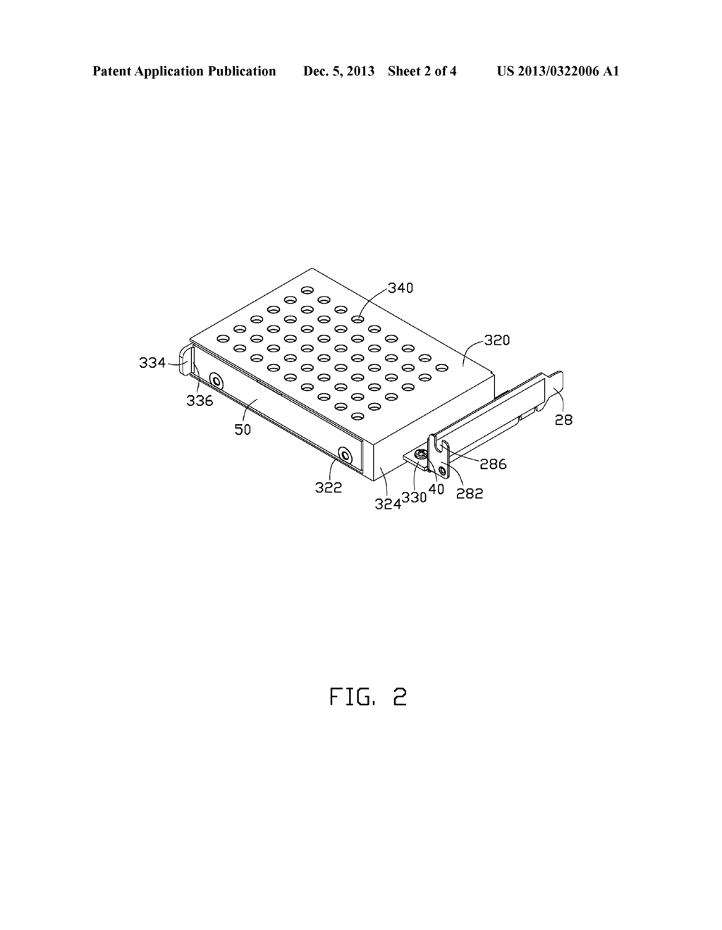 COMPUTER ENCLOSURE AND MOUNTING ASSEMBLY FOR DATA STORAGE DEVICE OF THE     SAME - diagram, schematic, and image 03