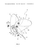 MARINE PROPELLER WITH AN ADJUSTABLE EXHAUST STRUCTURE diagram and image