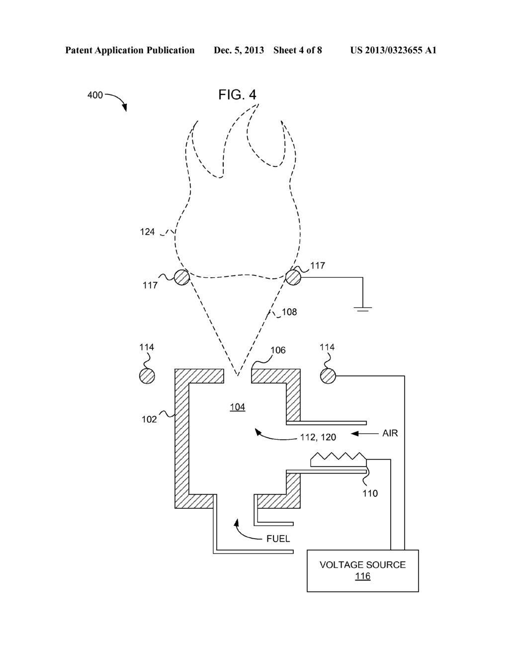 BURNER SYSTEM WITH ANTI-FLASHBACK ELECTRODE - diagram, schematic, and image 05