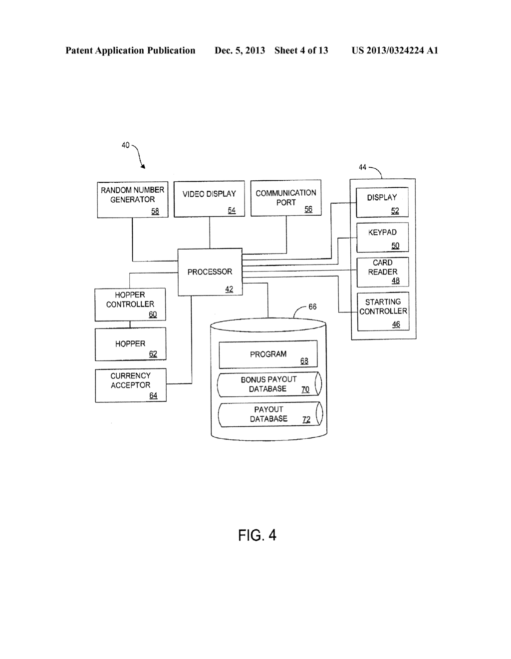 Methods and Apparatus for Managing Network Linked Gambling Video Games - diagram, schematic, and image 05