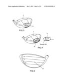 GOLF CLUB WITH VERTICALLY ADJUSTABLE CENTER OF GRAVITY diagram and image