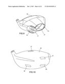 GOLF CLUB WITH VERTICALLY ADJUSTABLE CENTER OF GRAVITY diagram and image