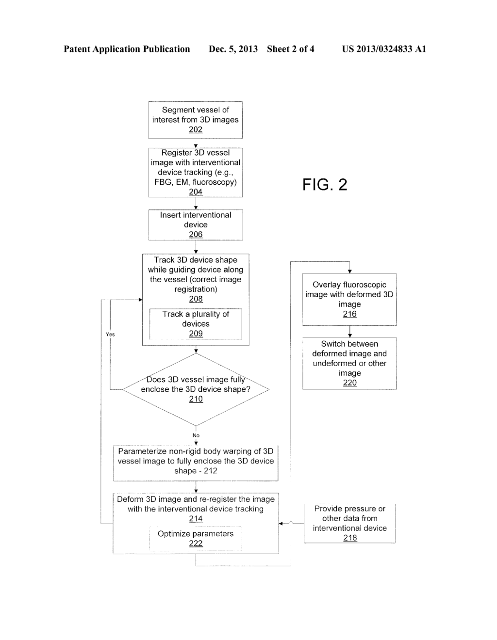 NON-RIGID-BODY MORPHING OF VESSEL IMAGE USING INTRAVASCULAR DEVICE SHAPE - diagram, schematic, and image 03