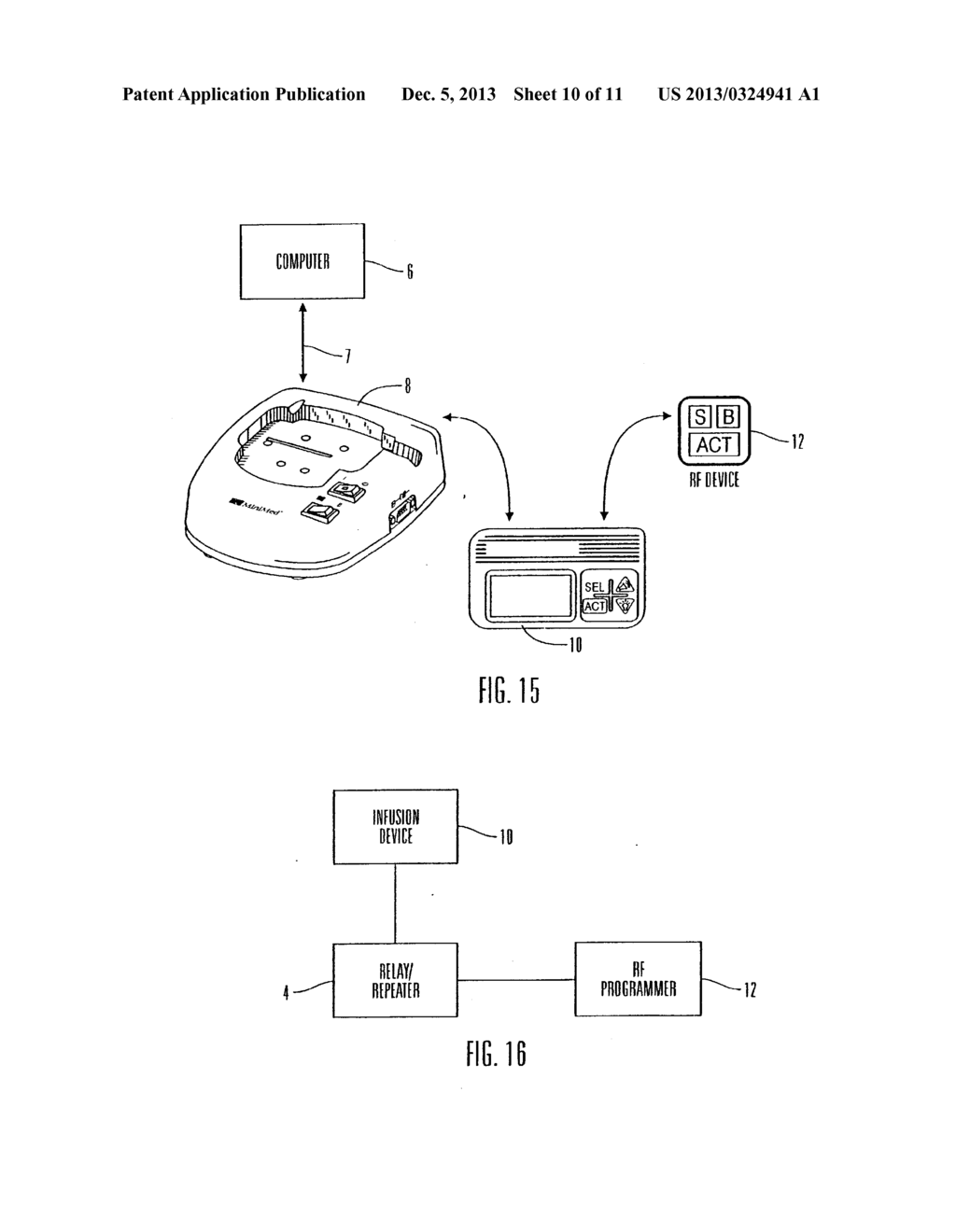 External Infusion Device with Remote Programming, Bolus Estimator and/or     Vibration Alarm Capabilities - diagram, schematic, and image 11