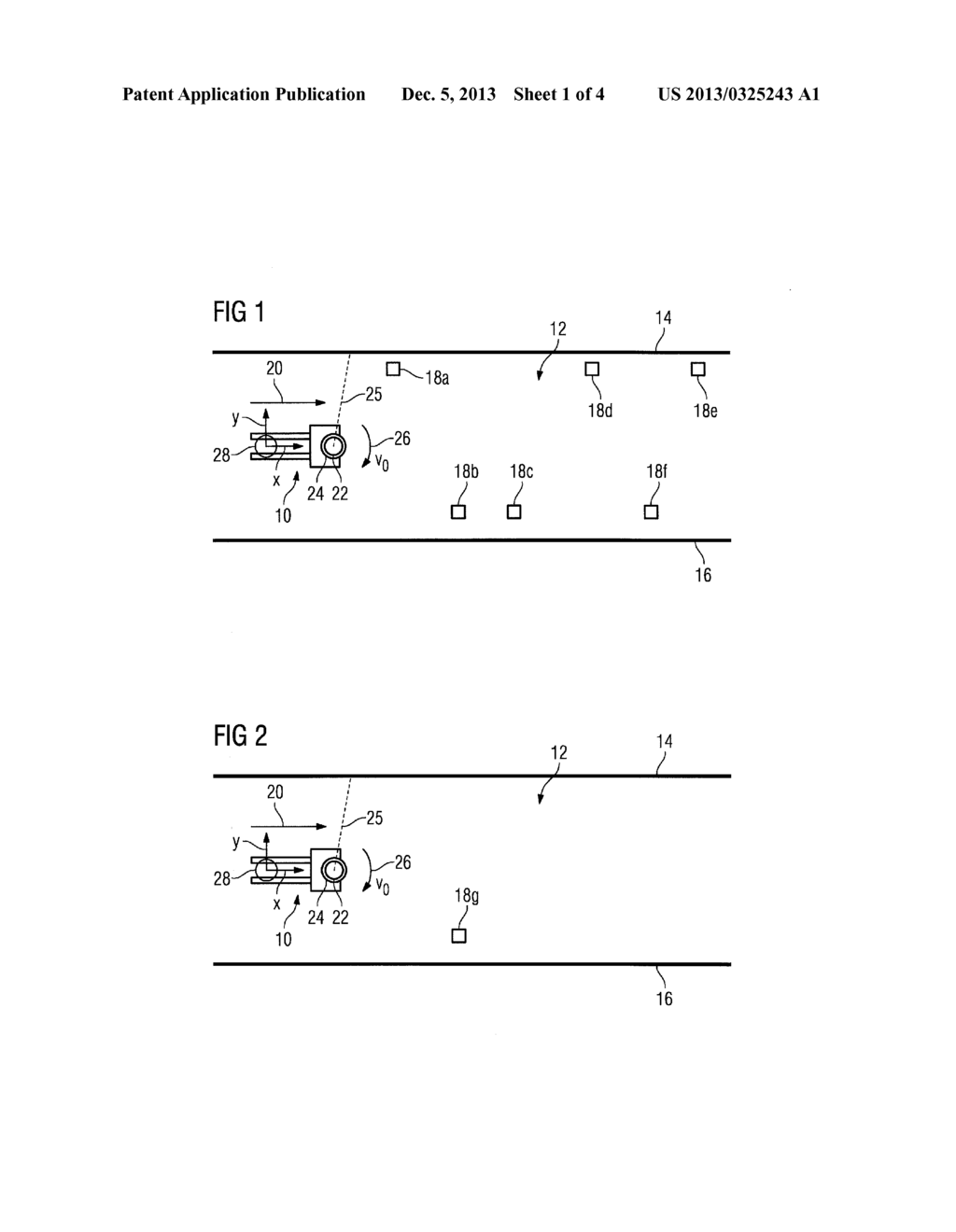 METHOD FOR THE AUTONOMOUS LOCALIZATION OF A DRIVERLESS, MOTORIZED VEHICLE - diagram, schematic, and image 02