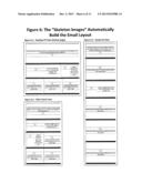 SYSTEM AND METHOD FOR CREATING AND DELIVERING COMPLEX GRAPHIC EMAILS WHICH     AUTOMATICALLY ADAPT TO FIT A VARIETY OF DIFFERENT RECIPIENT DEVICES diagram and image