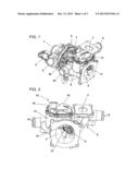 EXHAUST-GAS TURBOCHARGER HAVING A TURBINE HOUSING WITH AN INTEGRATED     WASTEGATE ACTUATOR diagram and image