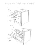 END TABLE WITH CONCEALED BUILT-IN REFRIGERATOR diagram and image