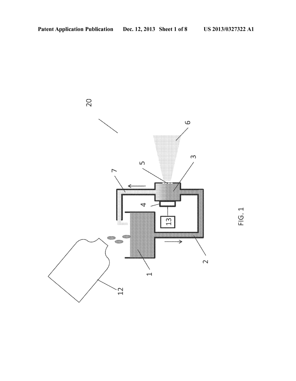 AEROSOL GENERATING DEVICE FOR NEBULIZING A LIQUID AND A METHOD OF     TEMPERATURE CONTROL OF A LIQUID TO BE NEBULIZED - diagram, schematic, and image 02