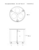 MULTI-SECTION RECYCLING BIN diagram and image