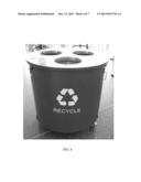 MULTI-SECTION RECYCLING BIN diagram and image