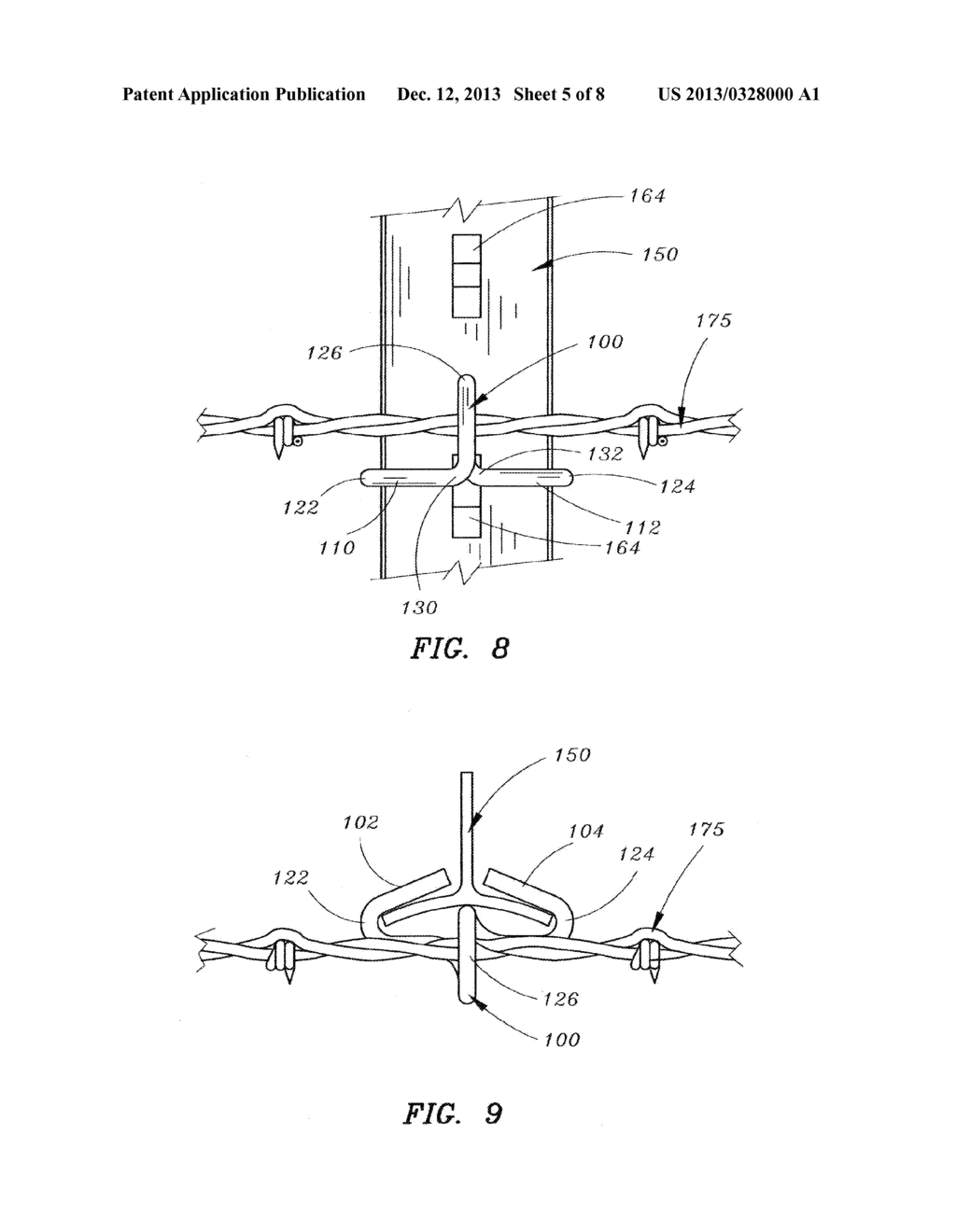 CLIP FOR CONNECTING WIRE FENCING TO A FENCE POST - diagram, schematic, and image 06