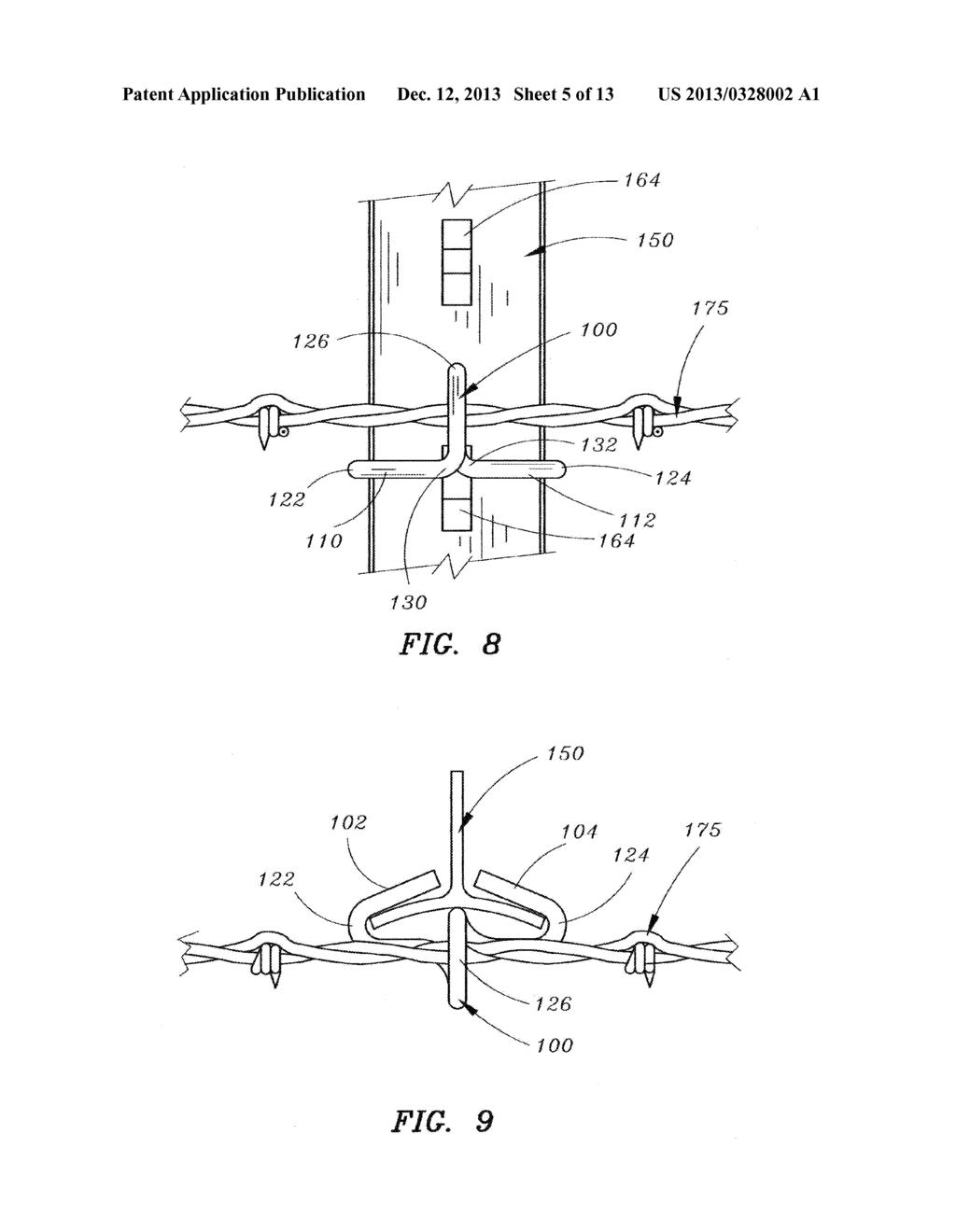 CLIP FOR CONNECTING WIRE FENCING TO A FENCE POST - diagram, schematic, and image 06