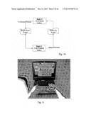 SYSTEM FOR PROJECTING CONTENT TO A DISPLAY SURFACE HAVING USER-CONTROLLED     SIZE, SHAPE AND LOCATION/DIRECTION AND APPARATUS AND METHODS USEFUL IN     CONJUNCTION THEREWITH diagram and image