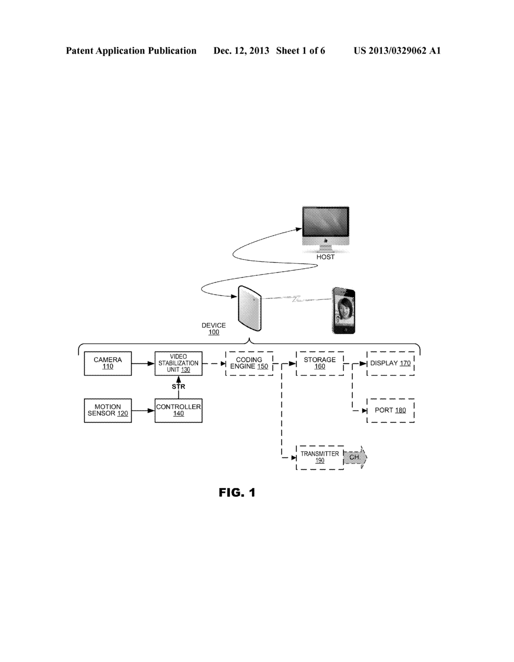 STATIONARY CAMERA DETECTION AND VIRTUAL TRIPOD TRANSITION FOR VIDEO     STABILIZATION - diagram, schematic, and image 02