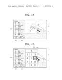 METHOD FOR PROVIDING GUI FOR SELECTING BROADCAST CHANNEL WITH KEYPAD     OPERATED BY POINTER AND BROADCAST RECEIVING APPARATUS THEREOF diagram and image