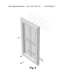 WINDOW FRAME WITH INTEGRATED SOLAR ELECTRIC CELL AND ILLUMINATION diagram and image