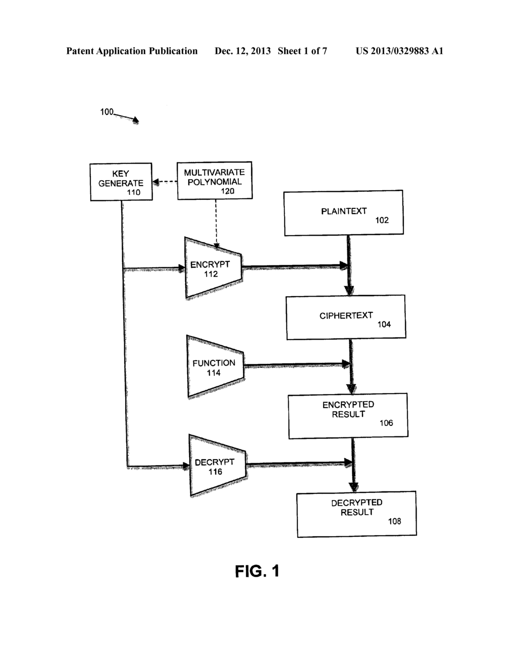 METHOD FOR FULLY HOMOMORPHIC ENCRYPTION USING MULTIVARIATE CRYPTOGRAPHY - diagram, schematic, and image 02