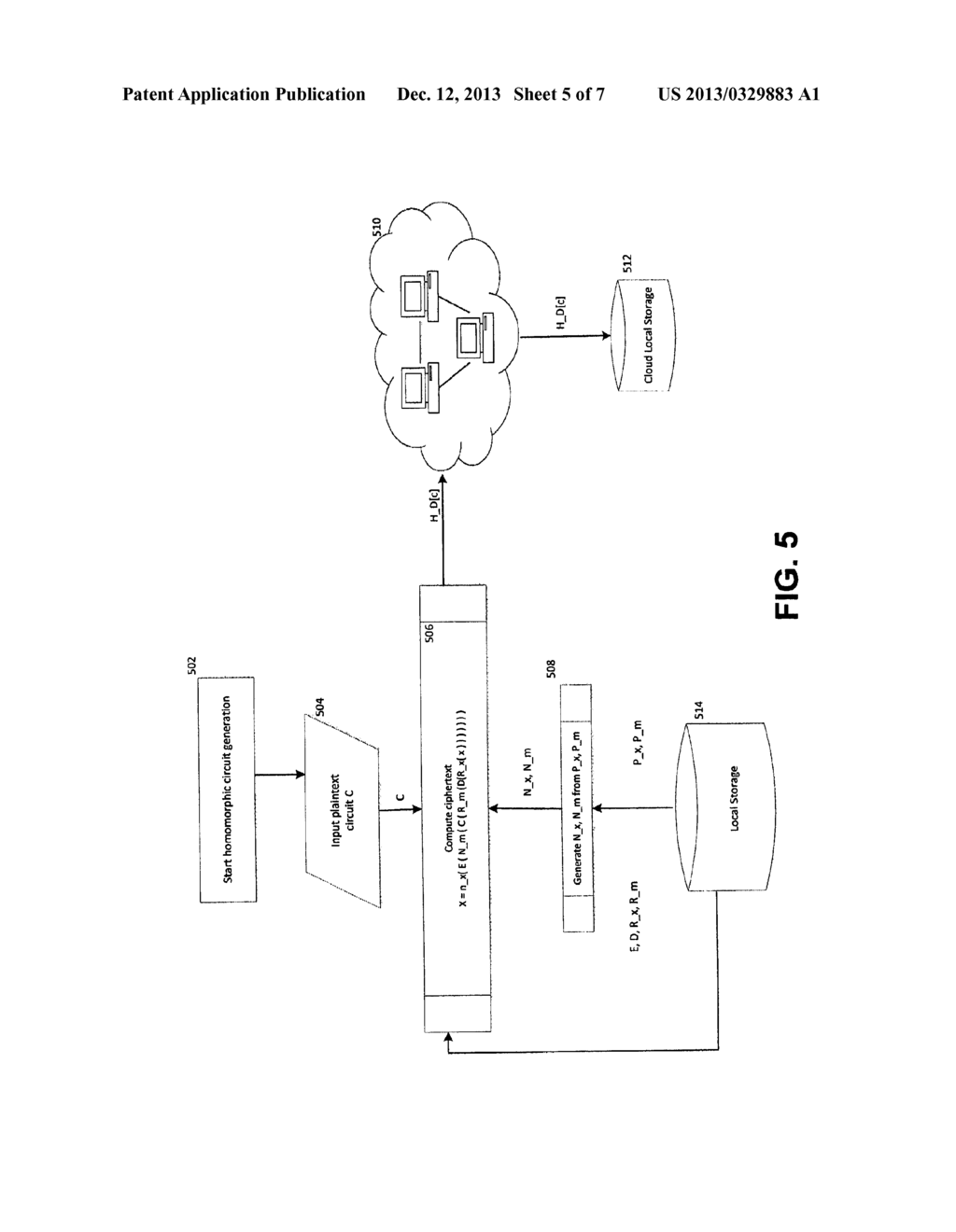 METHOD FOR FULLY HOMOMORPHIC ENCRYPTION USING MULTIVARIATE CRYPTOGRAPHY - diagram, schematic, and image 06