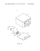 ELECTRONIC DEVICE WITH CAMERA MODULE AND REMOTE SIGNAL RECEIVER diagram and image