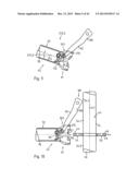 SCAFFOLDING COMPONENT WITH AT LEAST ONE CONNECTION HEAD AND METHOD FOR     FASTENING A SCAFFOLDING COMPONENT HAVING AT LEAST ONE CONNECTION HEAD TO     A VERTICAL SCAFFOLDING ELEMENT diagram and image