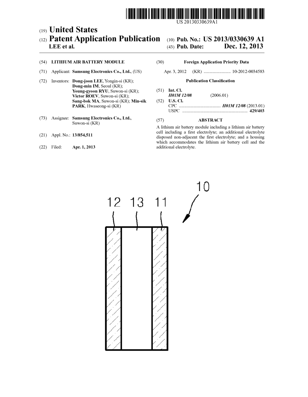 LITHIUM AIR BATTERY MODULE - diagram, schematic, and image 01