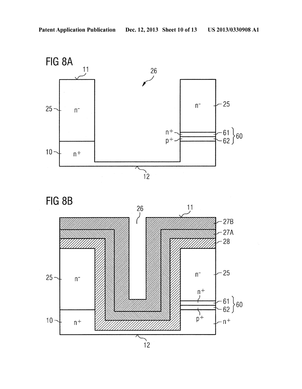 SEMICONDUCTOR COMPONENT WITH VERTICAL STRUCTURES HAVING A HIGH ASPECT     RATIO AND METHOD - diagram, schematic, and image 11