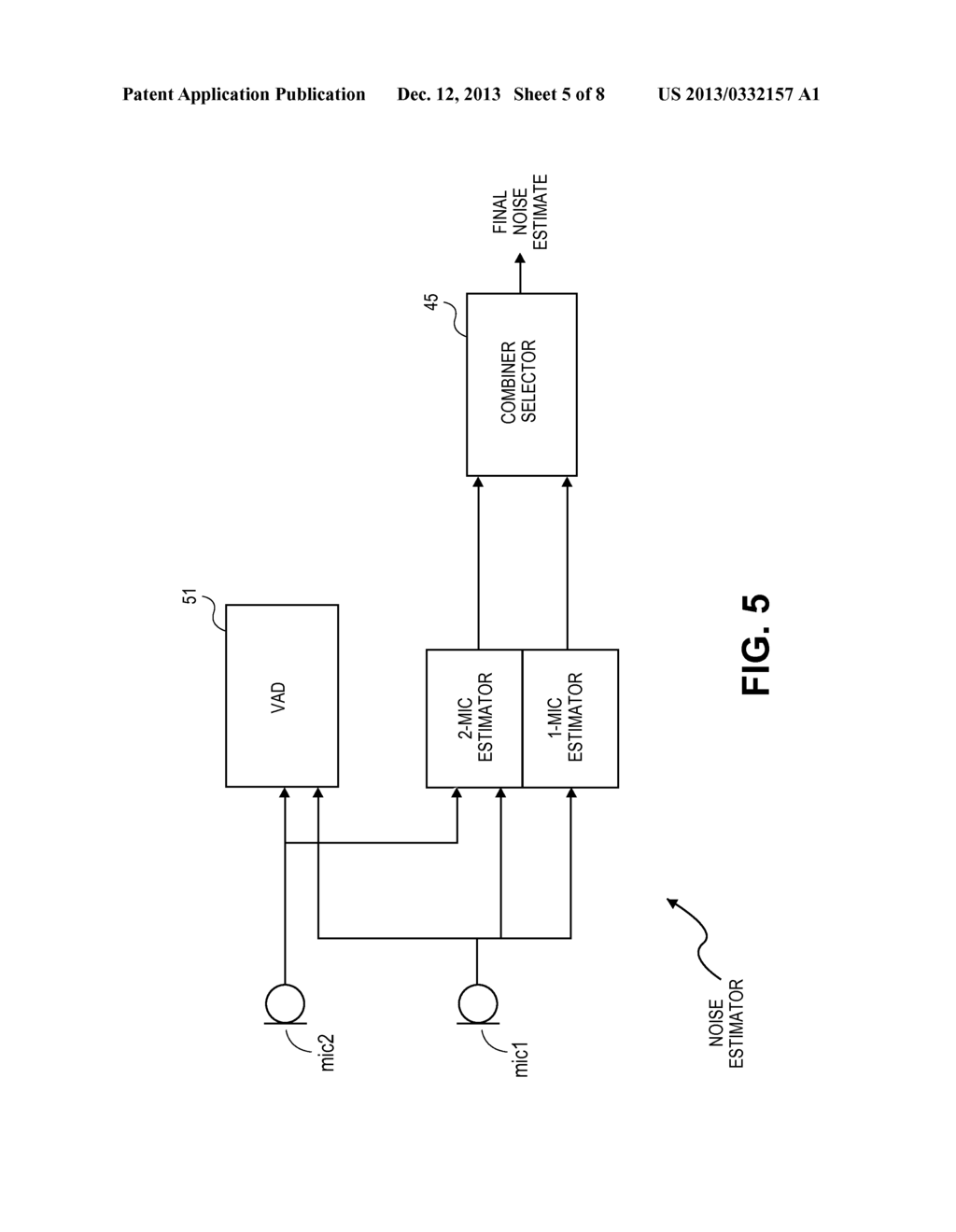 AUDIO NOISE ESTIMATION AND AUDIO NOISE REDUCTION USING MULTIPLE     MICROPHONES - diagram, schematic, and image 06