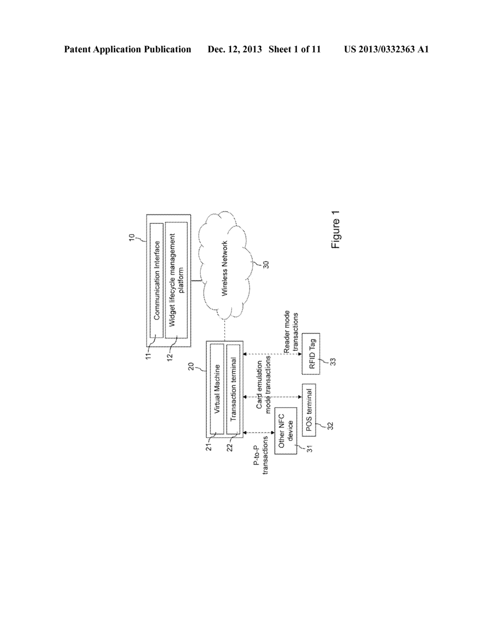 MOBILE INTEGRATED DISTRIBUTION AND TRANSACTION SYSTEM AND METHOD FOR NFC     SERVICES, AND A MOBILE ELECTRONIC DEVICE THEREOF - diagram, schematic, and image 02