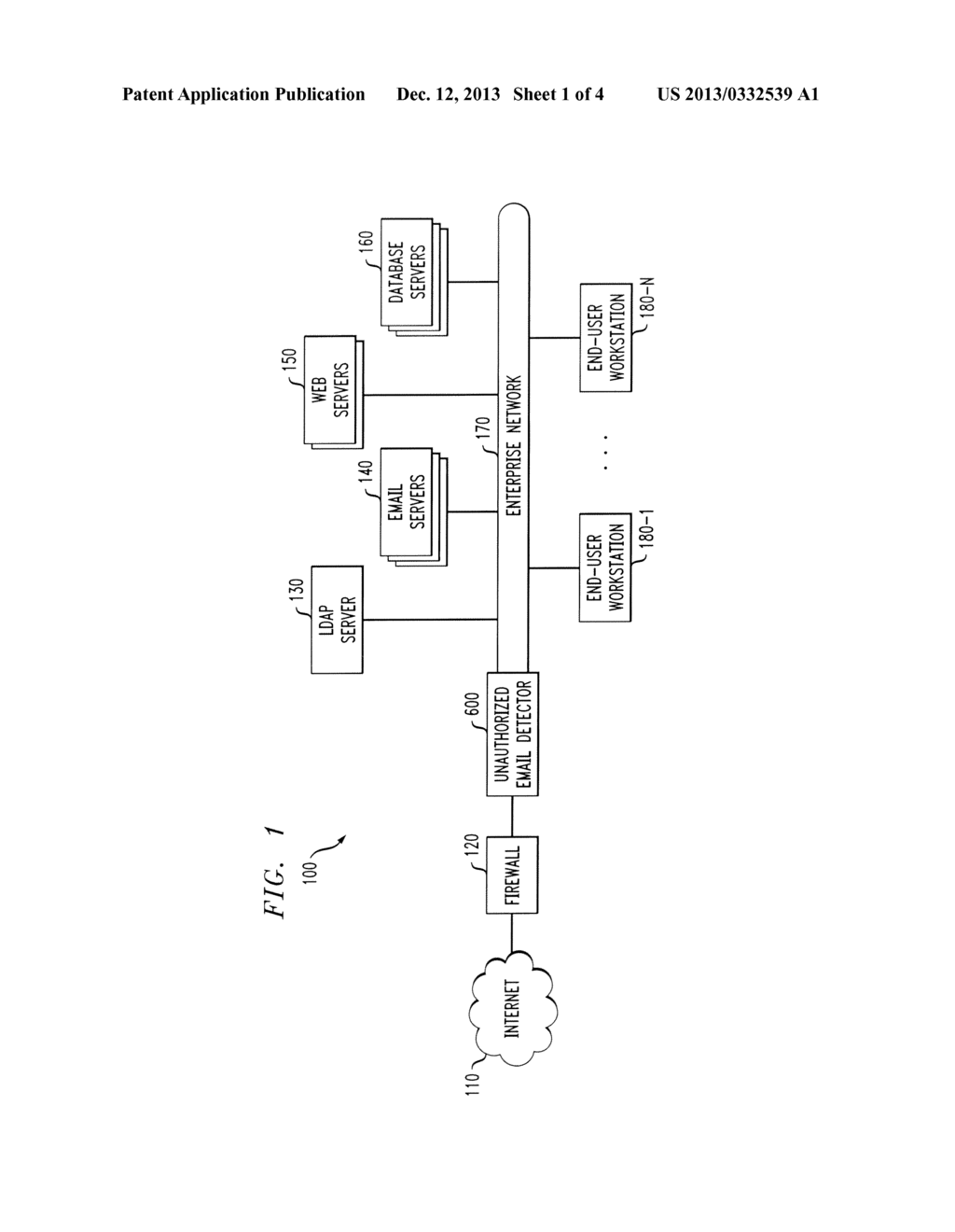 Method and Apparatus for Detecting Unauthorized Bulk Forwarding of     Sensitive Data Over a Network - diagram, schematic, and image 02