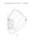 PROTECTIVE HELMET HAVING A COVER PLATE KNOCK OUT ASSEMBLY diagram and image