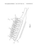 ORAL CARE IMPLEMENT HAVING TISSUE CLEANING ELEMENTS WITH DIRECTIONAL     CLEANING diagram and image