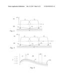 METHOD OF USING LASER SHOCK IMPACTS TO PRODUCE RAISED ELEMENTS ON A WALL     SURFACE CAPABLE OF BEING SWEPT BY A FLUID IN ORDER TO CONTROL THE     INTENSITY OF TURBULENCE IN A TRANSITION ZONE diagram and image